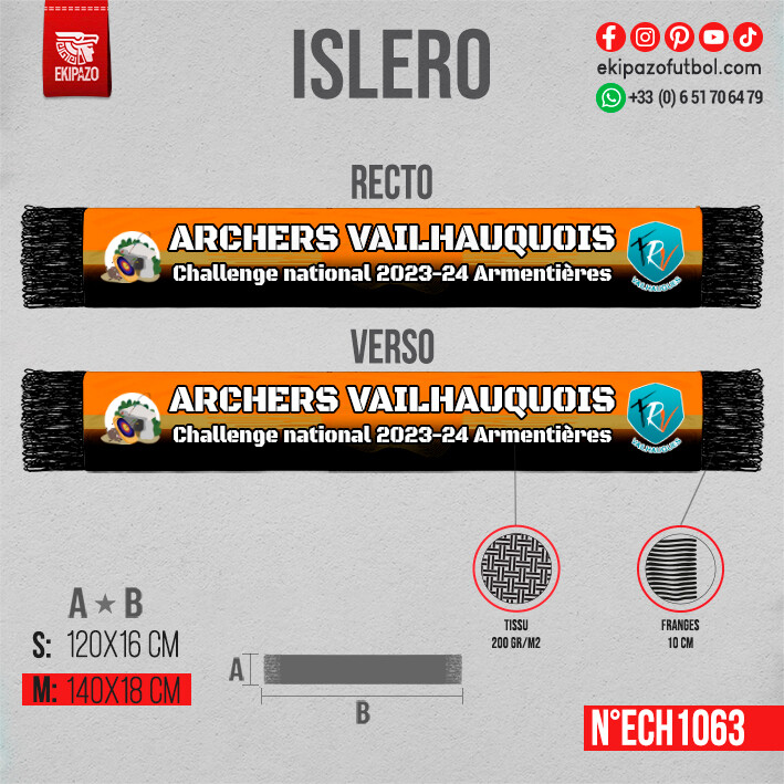 Lot de 12 écharpes (reassort modifié)