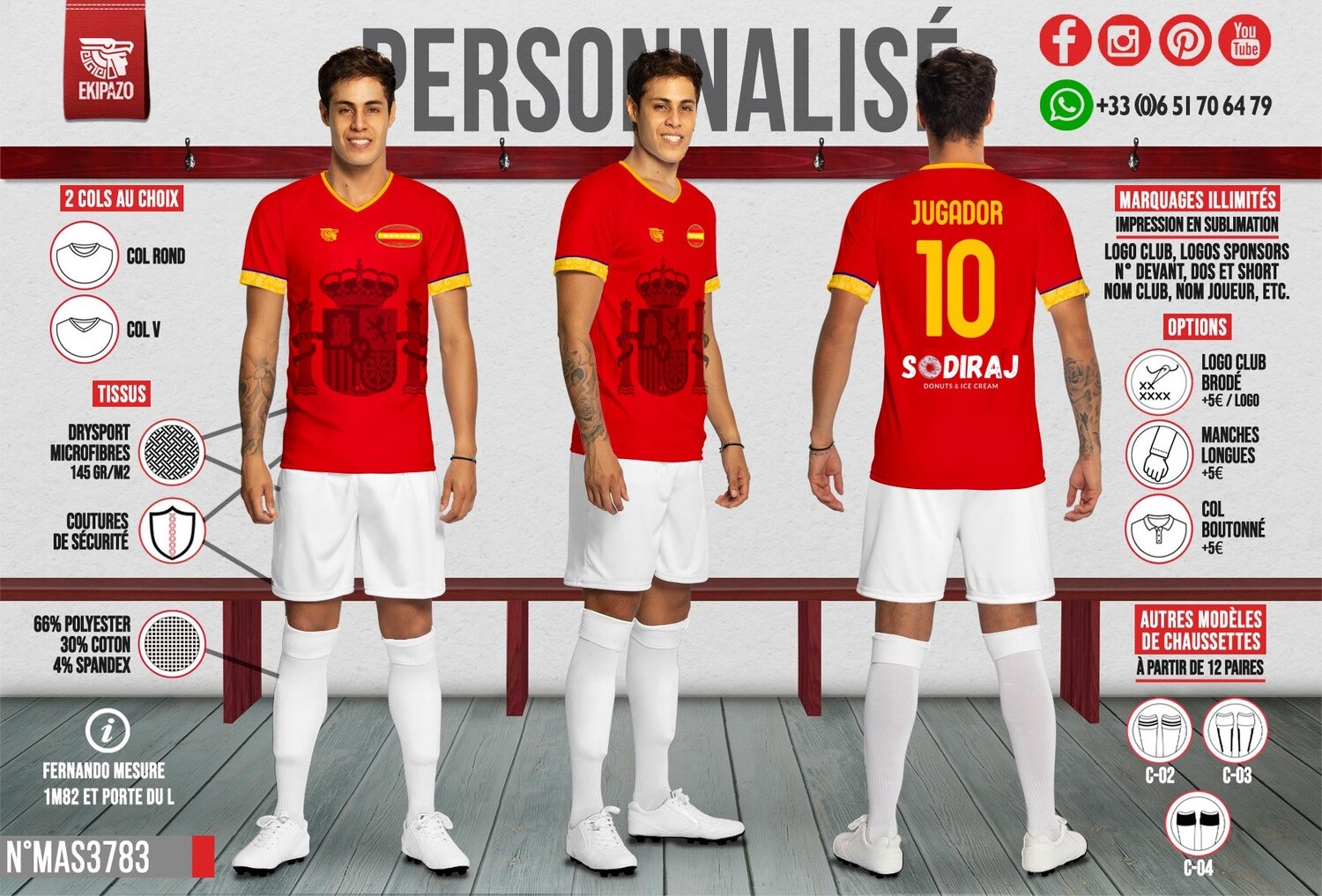 Lot de 30 maillots