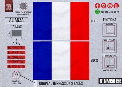 Lot de 3 drapeaux AVANT LE 10 MAI