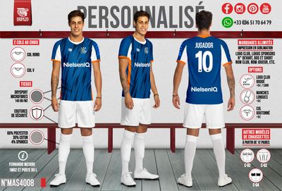 Lot de 20 maillots sublimés avant 20 juin