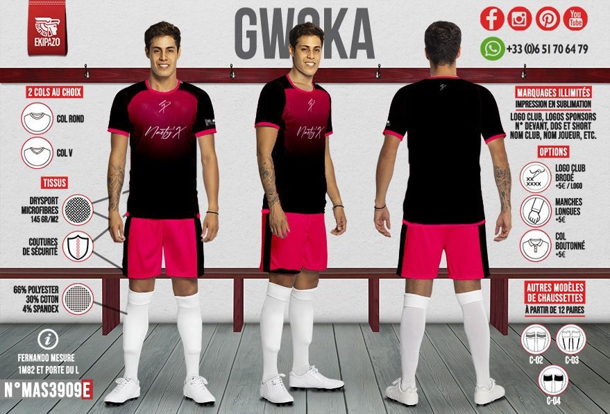 Lot de 4 maillots