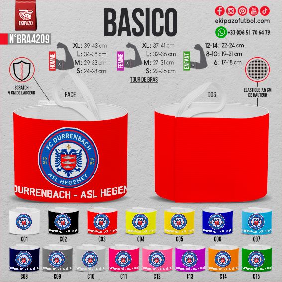 Lot de 16 brassards