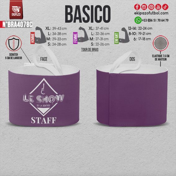 Lot de 50 brassards