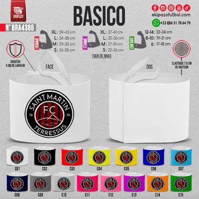 Lot de 4 brassards en L homme