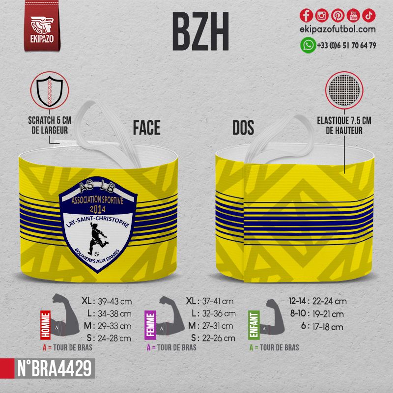 Lot de 12 brassards