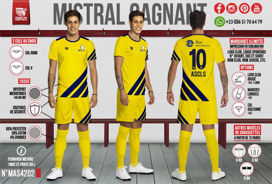 Lot de 14 maillots (dont 1 gardien)