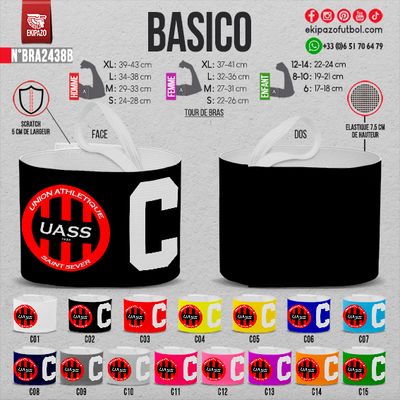Lot de 2 brassards avec scratch