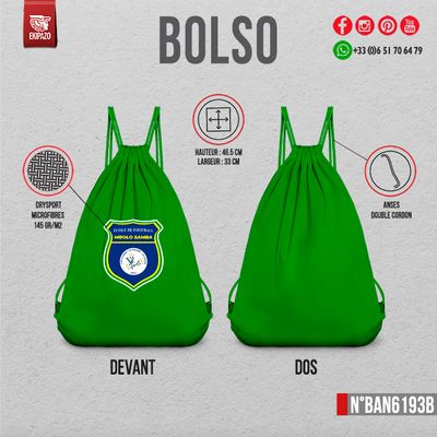 Lot de 5 sacs personnalisés