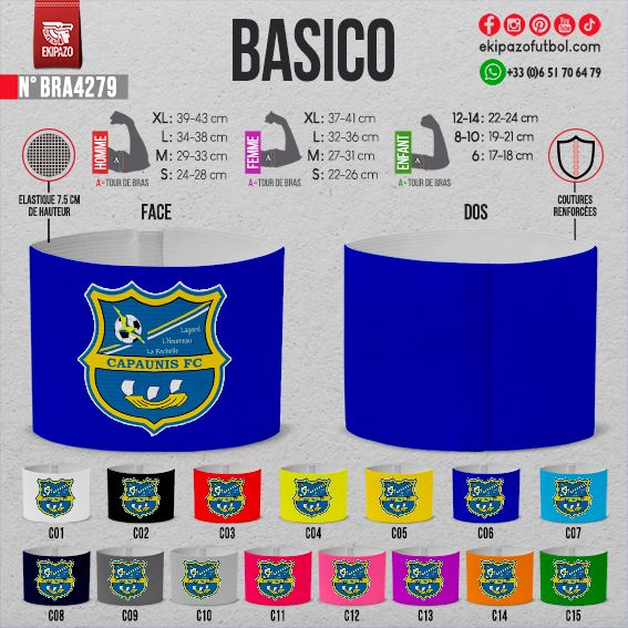 Lot de 2 brassards C05 C06 avec scratch
