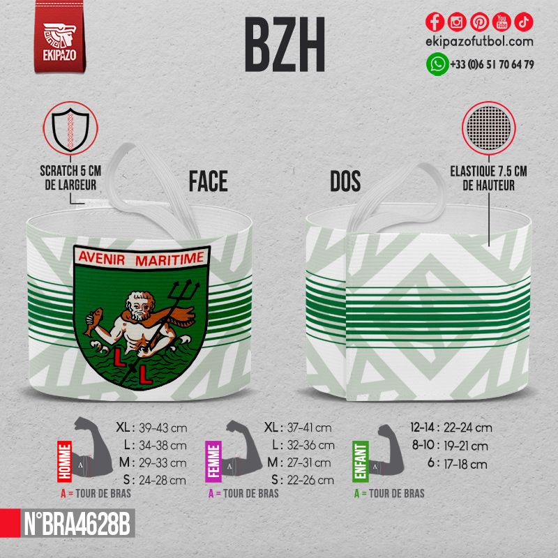Lot de 2 brassards personnalisés