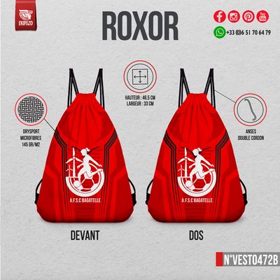 Lot 2 Drapeaux + 2 Fanions + 2 Sacs en tissu