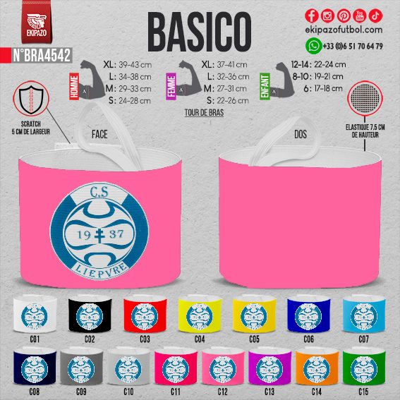 Lot de 2 brassards avec scratch