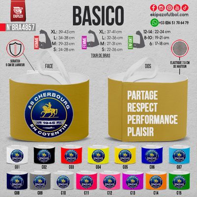 Lot de 26 brassards avec scratch