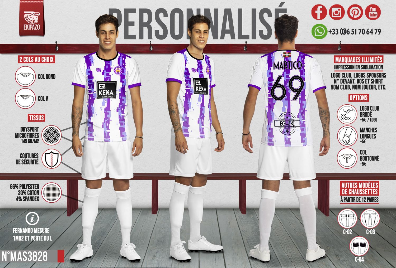 Lot de 4 maillots