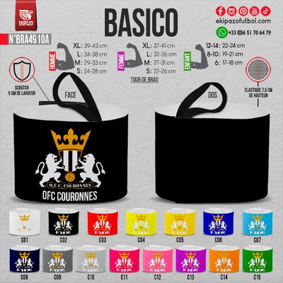 Lot de 7 brassards personnalisés
