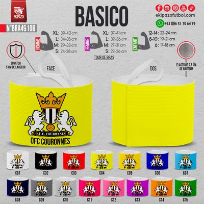 Lot de 7 brassards personnalisés