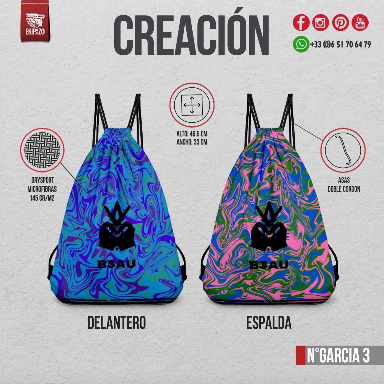 Bolso de tela personalizado