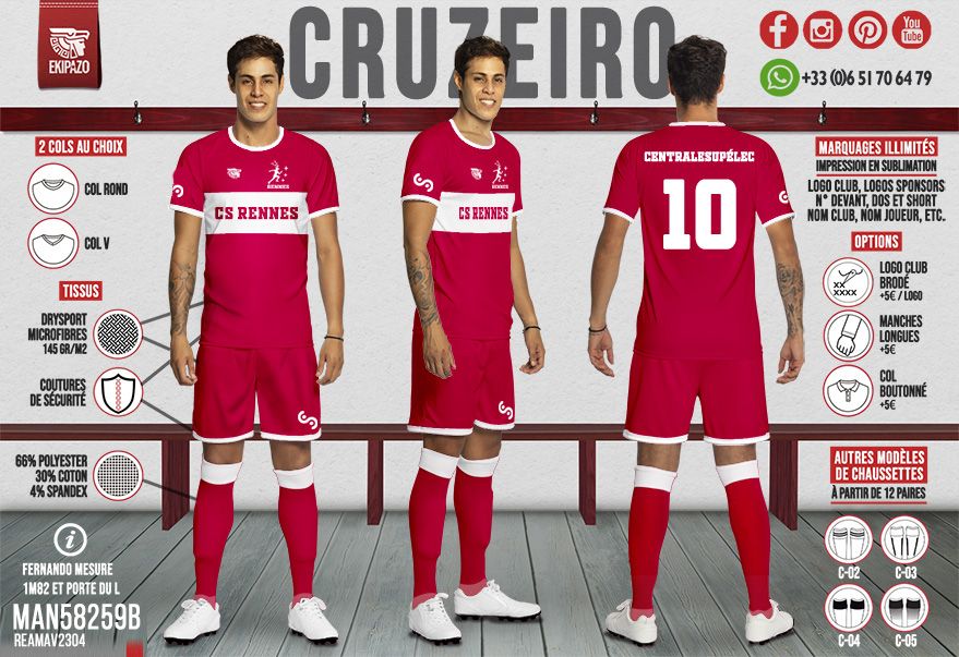 Lot de 30 ensembles maillot+short