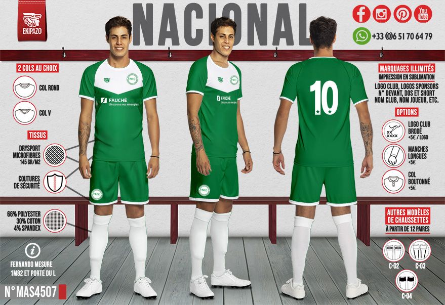 Lot de 12 maillot short dont 1 gardien