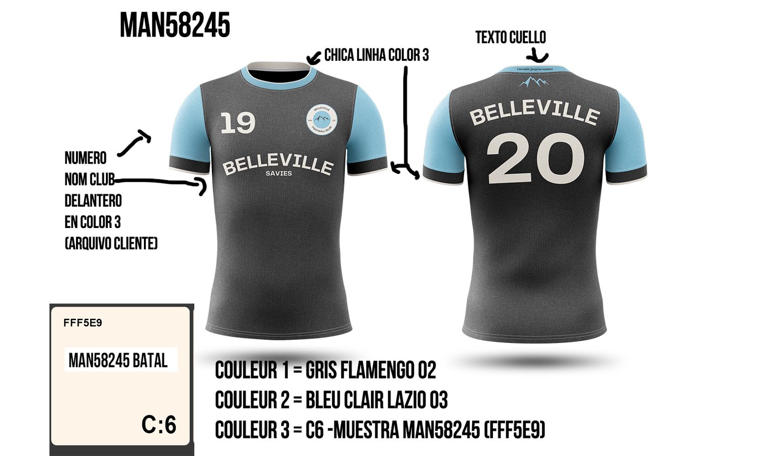 Lot de 5 maillots homme