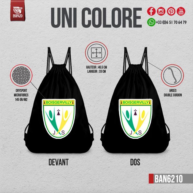 Lot de 10 sacs et 1 brassard en taille M Homme