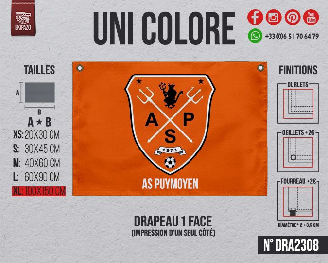 1 drapeau en XL (recto)