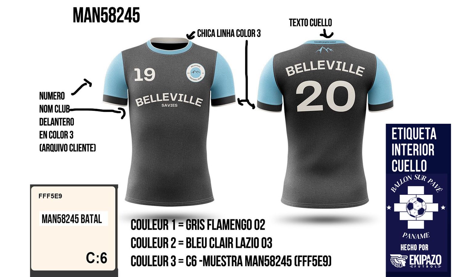 Lot de 3 maillots homme