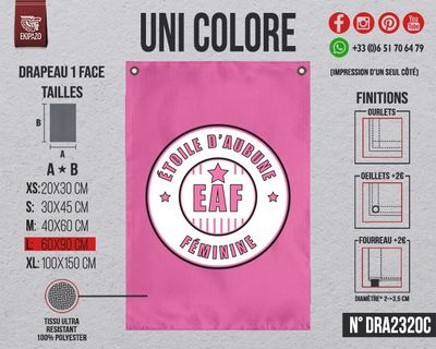Lot de 2 drapeaux en L (2 couleurs distinctes) recto