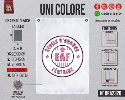 Lot de 2 drapeaux en L (2 couleurs distinctes) recto