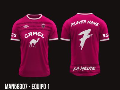 Lot de 23 maillots &quot;La Meute&quot; modifiés + 1 maillot Camel