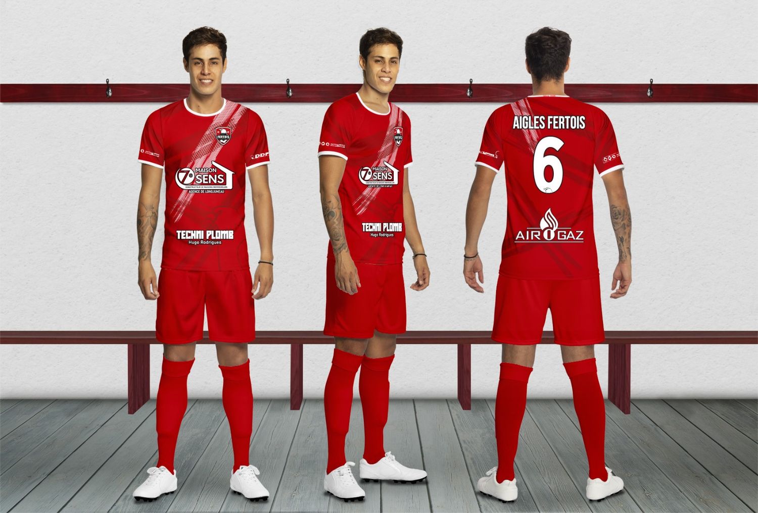 Lot de 7 maillots personnalisés