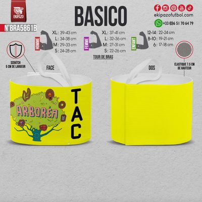 Lot de 4  brassards avec scratch