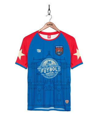 Maillot Buena Vida FC - Extérieur - bleu et rouge