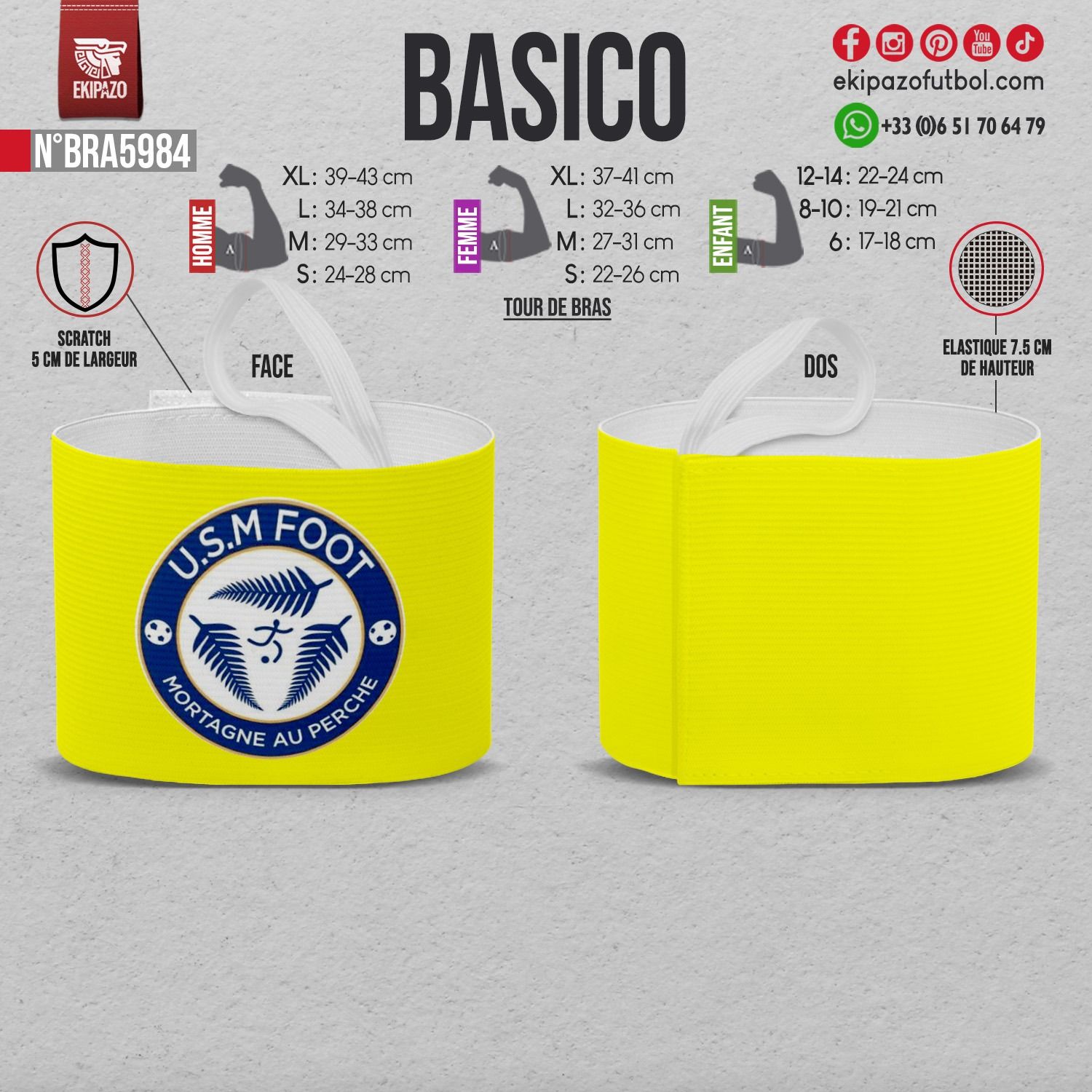 Lot de 10 brassards