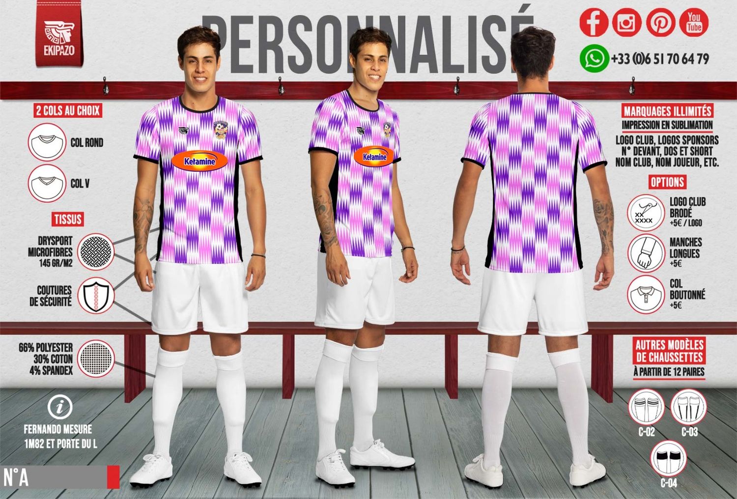 Lot de 2 maillots (rajout)
