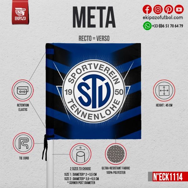 Eckfahnen 4 Stück &quot;META&quot;