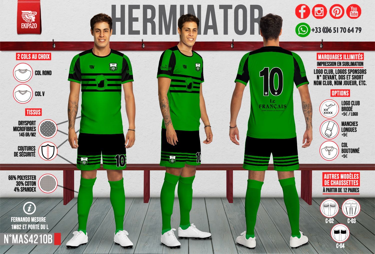 Lot de 2 maillots à refaire