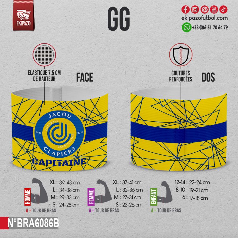 Lot de 5 brassards