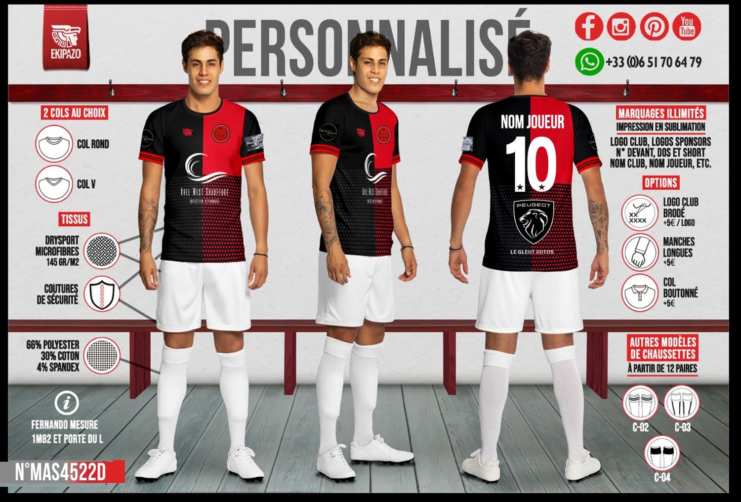 Lot de maillots et de short Arzano