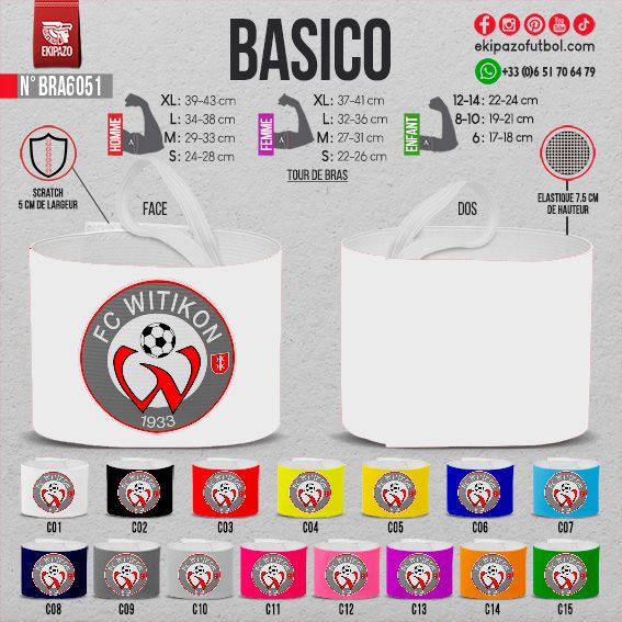 Lot de 2 brassards en 12-14 ans