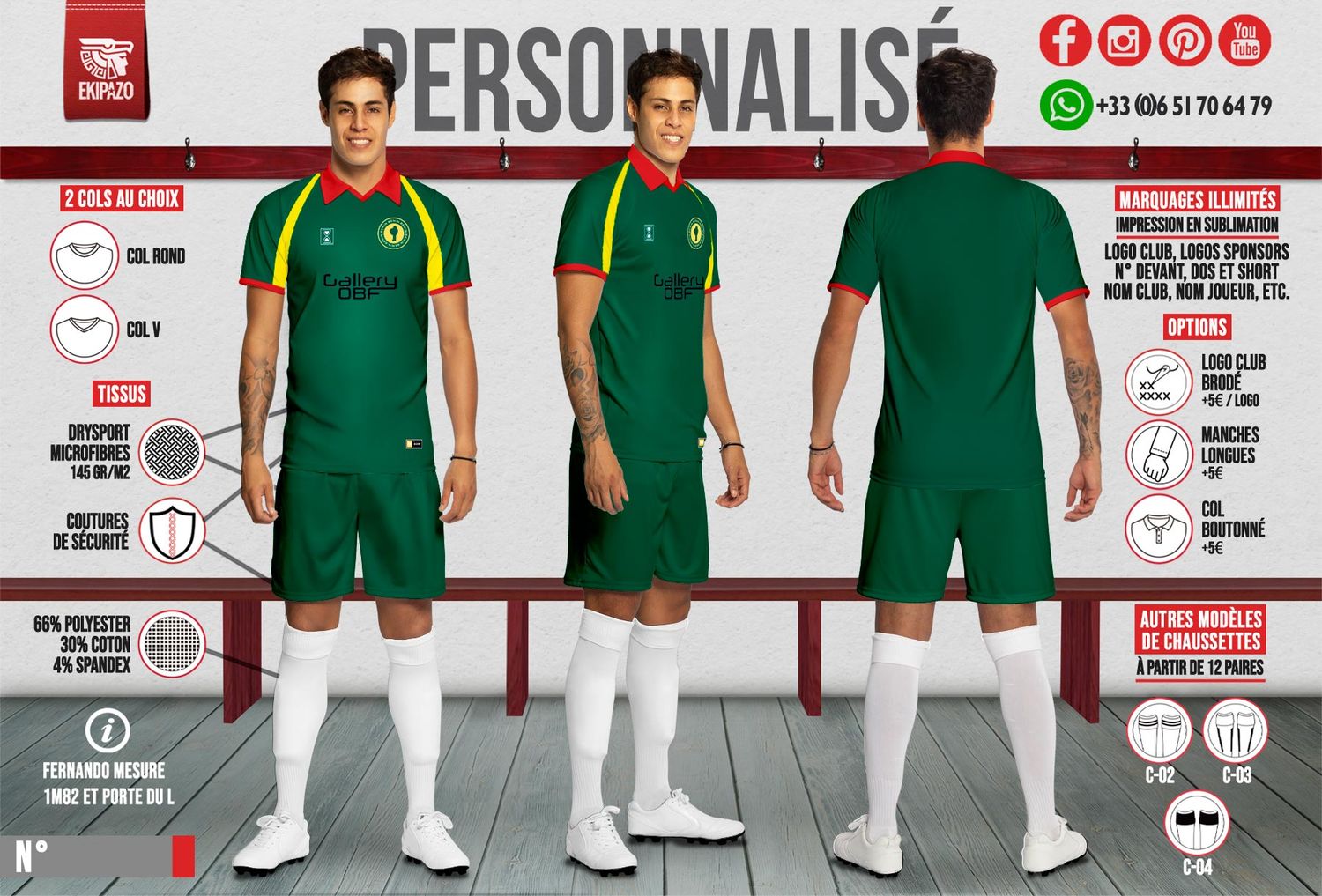 Maillot personnalisé - Taille L