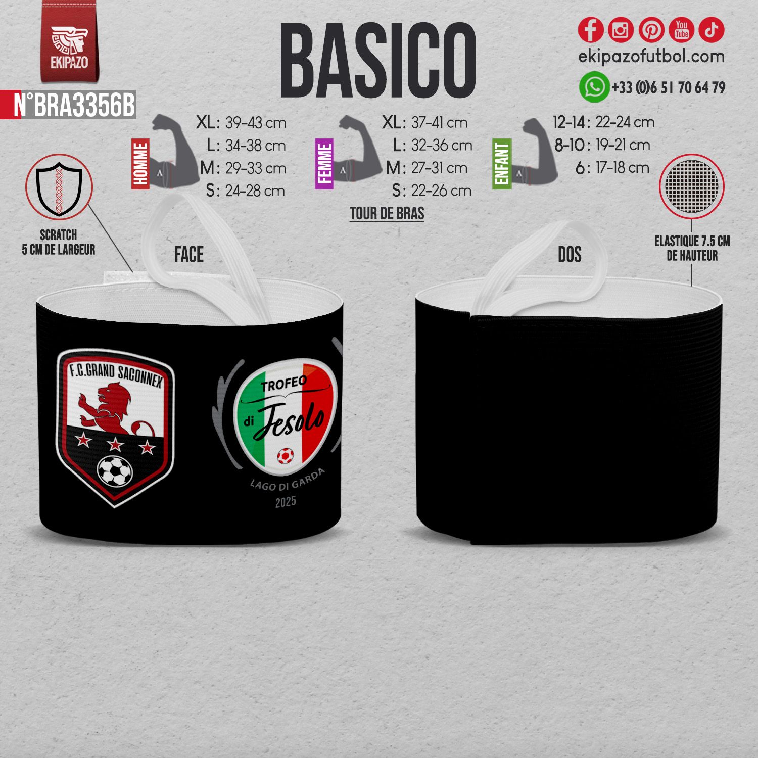 Lot de 3 brassards