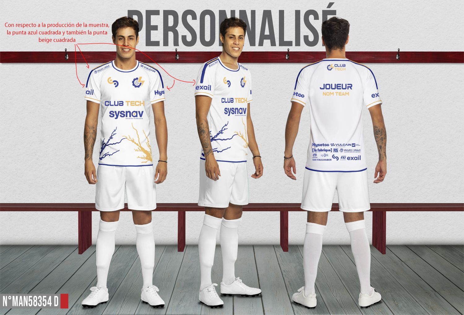 Lot de 39 maillots (36+3)