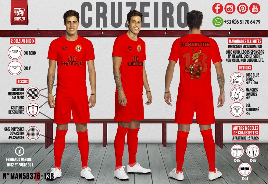 Lot de 14 maillots (livraison pour le 13 juin)