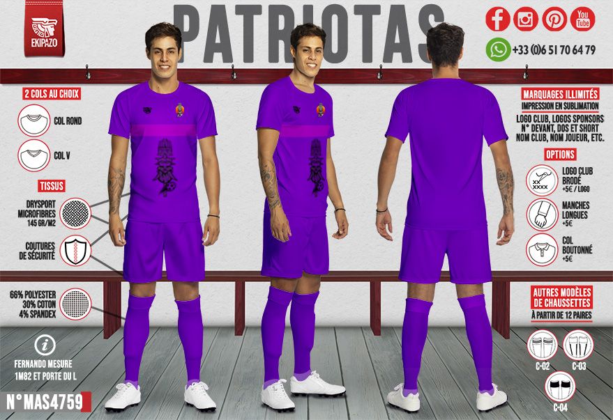 Lot de 5 maillots