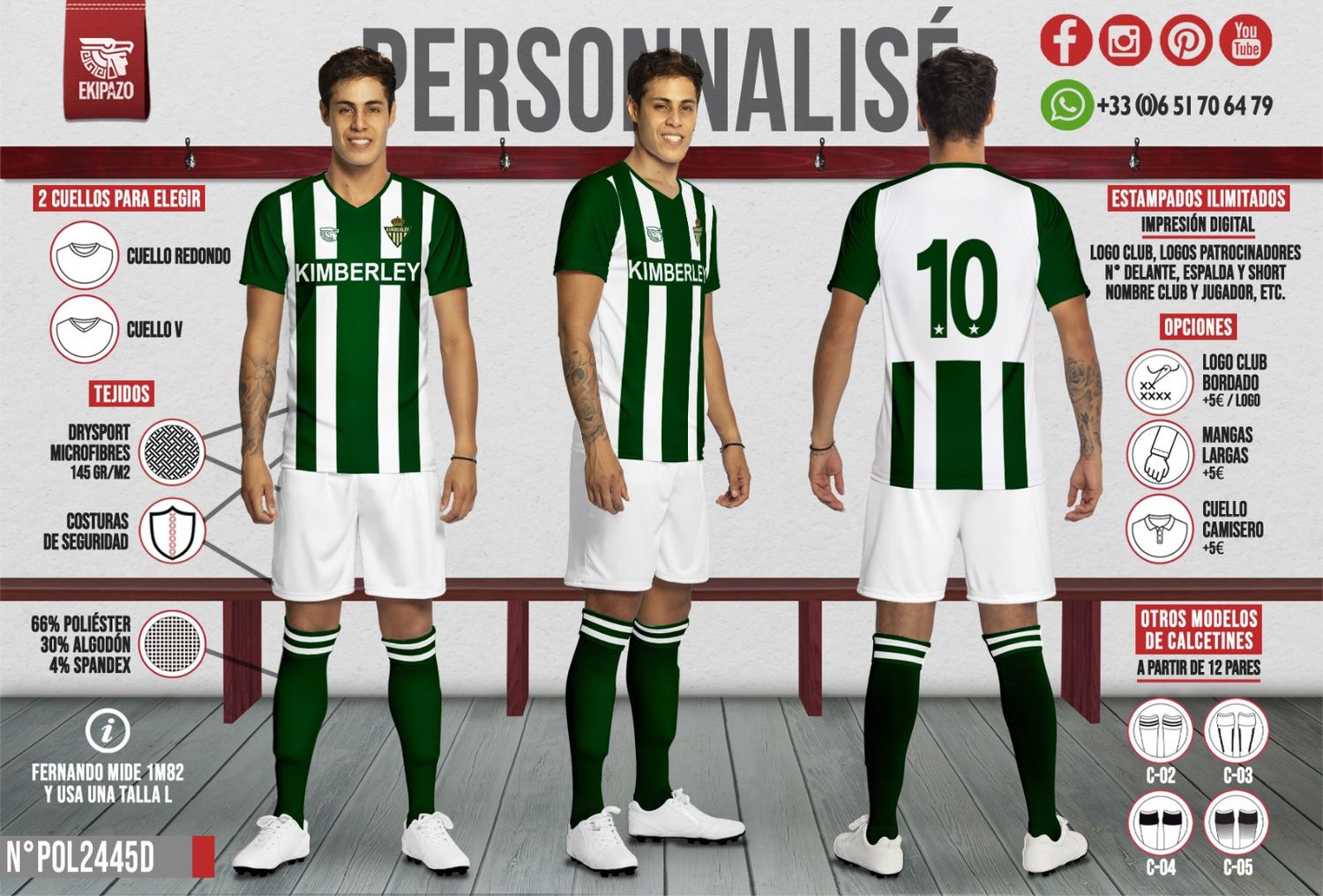 11 conjuntos (camiseta+ pantalón)