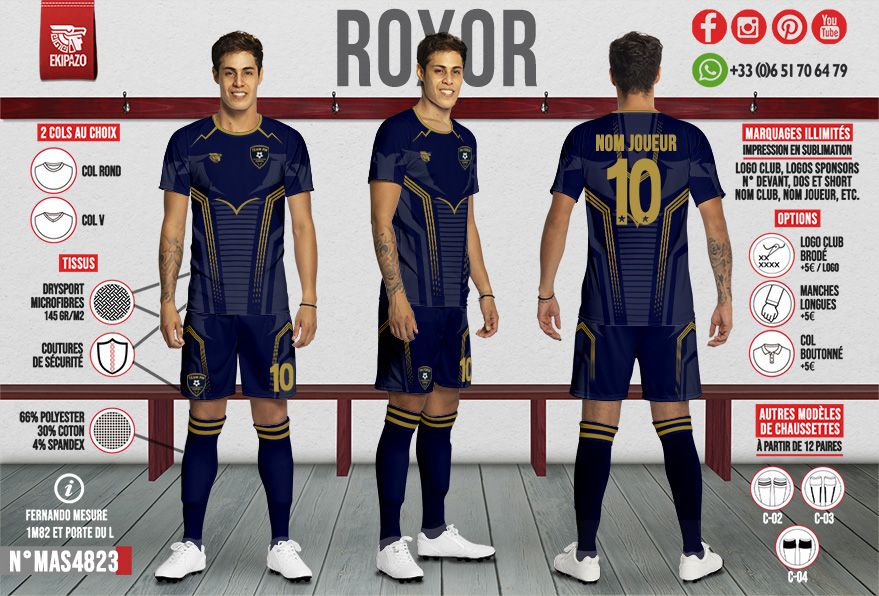 Lot de 10 maillots GR 11 Julio
