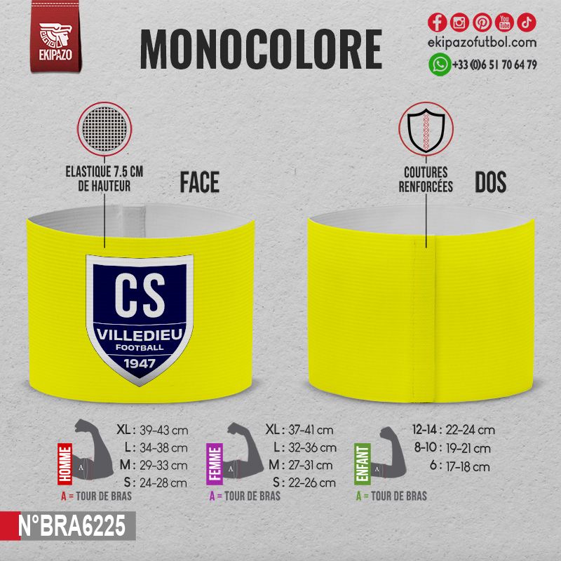 ​Lot de 12 brassards sans scratch