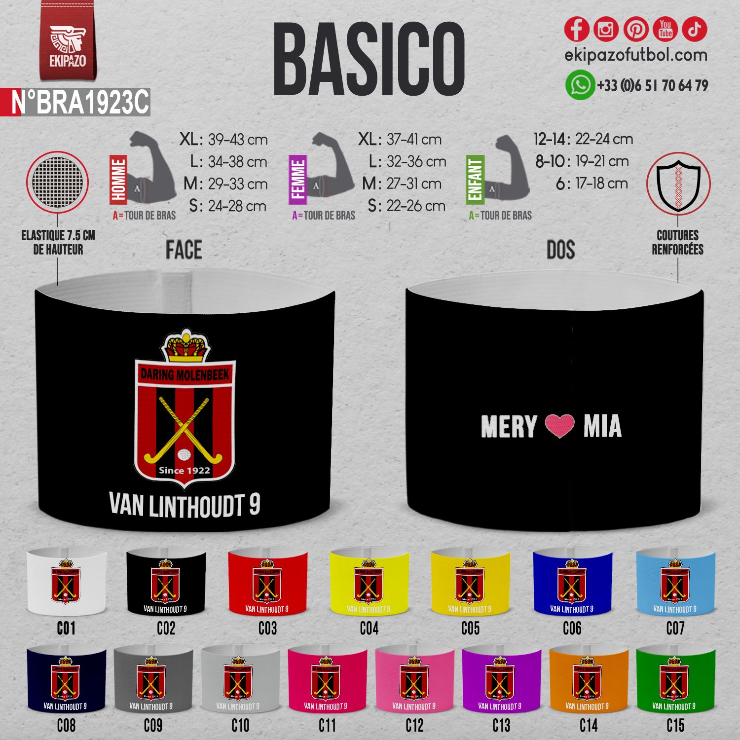Lot de 2 brassards