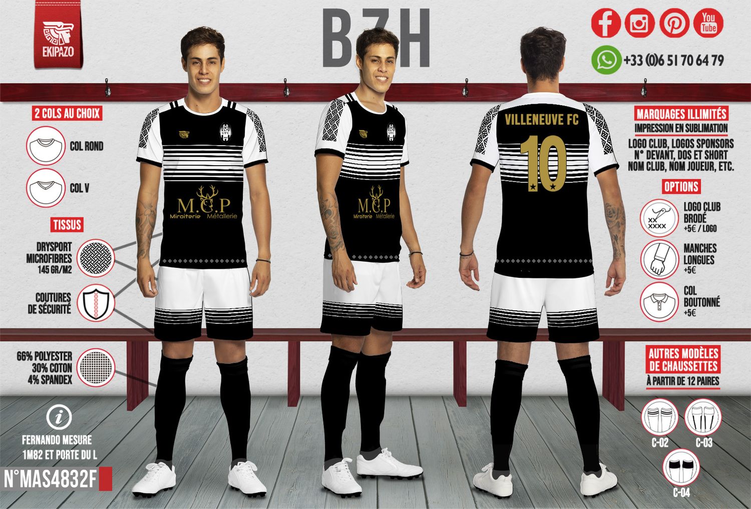 Lot de 14 maillot dont 1 gardien maillot short chaussettes